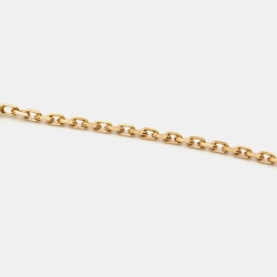 Pre Owned Van Cleef & Arpels Magic Alhambra Malachite 18k Yellow Gold Long Pendant Necklace