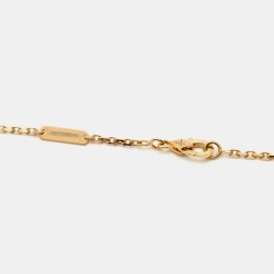 Van Cleef & Arpels Magic Alhambra Malachite 18k Yellow Gold Long Pendant Necklace