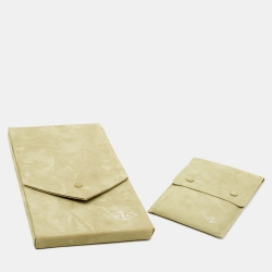 Pre Owned Van Cleef & Arpels Magic Alhambra Malachite 18k Yellow Gold Long Pendant Necklace