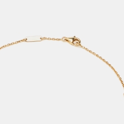مملوكة مسبقًا Van Cleef & Arpels Vintage Alhambra Onyx 18k Yellow Gold Necklace