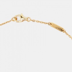 مملوكة مسبقًا Van Cleef & Arpels Vintage Alhambra Mother of Pearl 18k Yellow Gold Necklace