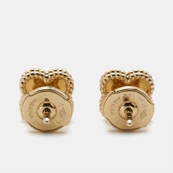 Pre Owned أقراط فان كليف آند آربلز فينتدج ألامبرا ذهب وردي عيار 18 