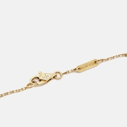 Pre Owned Van Cleef & Arpels Frivole Diamond 18k Yellow Gold Bracelet