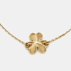 Pre Owned Van Cleef & Arpels Frivole Diamond 18k Yellow Gold Bracelet