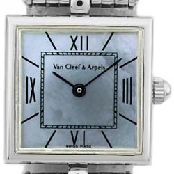 Pre Owned Van Cleef & Arpels MOP Stainless Steel Women's Wristwatch 18.5MM