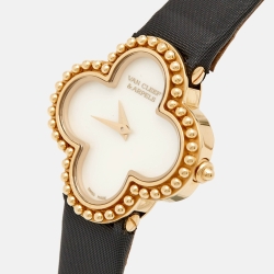Van Cleef & Arpels Mother of Pearl Satin Alhambra VCARD22000 Women's Wristwatch 26 mm 