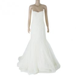 Pre Owned Vera Wang Twirl Tulle Wedding Dress L