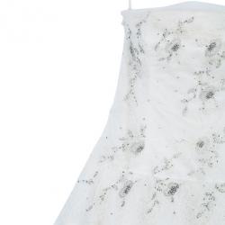Pre Owned Vera Wang Dantelle Embellished Wedding Dress M