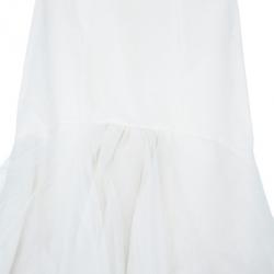 Pre Owned Vera Wang Ivory Tulle Gathered Wedding Dress M