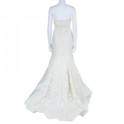 Pre Owned Vera Wang Floral Overlay Wedding Gown L