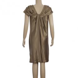 Pre Owned Vera Wang Satin Bustier Dress M