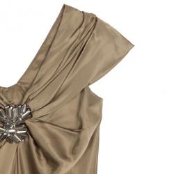 Pre Owned Vera Wang Satin Bustier Dress M