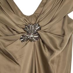 Pre Owned Vera Wang Satin Bustier Dress M
