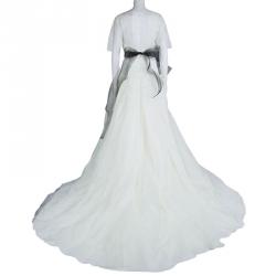 White by Vera Wang Strapless Lace Wedding Gown L