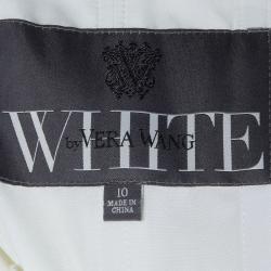 White by Vera Wang Strapless Lace Wedding Gown L