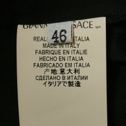 مملوكة مسبقًا Versace Collection Black Embellished Wool Short Dress XL