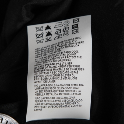 Pre Owned Versace Collection Black Crepe Belt Detail Sleeveless Dress L