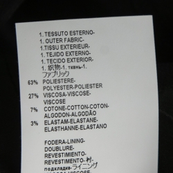 Pre Owned Versace Collection Black Gabardine Cut-Out Detail Midi Dress M