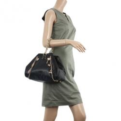 Versace For H&M Black Leather Hobo Bag