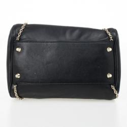 Versace For H&M Black Leather Hobo Bag