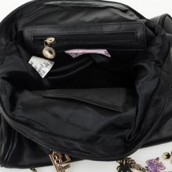 Versace For H&M Black Leather Hobo Bag