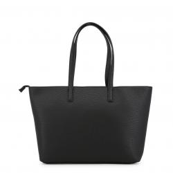 Pre Owned Versace Jeans Black Faux Pebbled Leather Shopper Tote