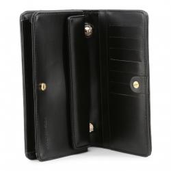 Pre Owned Versace Jeans Black Faux Embossed Leather Chain Clutch Bag