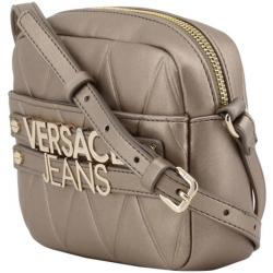 Pre Owned Versace Jeans Brown Faux Quilted Leather Crossbody Bag