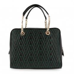 Pre Owned Versace Jeans Black Signature Faux Leather Satchel Bag