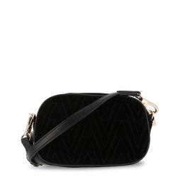 Versace Jeans Black Signature Fabric Crossbody Bag