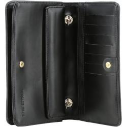 Pre Owned Versace Jeans Black Embossed Leather Chain Clutch Bag