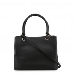 Pre Owned Versace Jeans Black Pebbled Faux Leather Tote