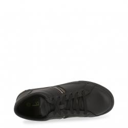 Versace Jeans Black Fabric and Leather Lace Up Sneakers Size 38