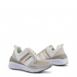 Pre Owned Versace Jeans Tricolor Fabric and Suede Platform Sneakers Size 41