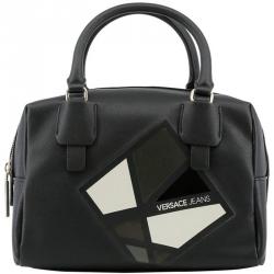 Versace Jeans Black Synthetic Leather Shoulder Bag