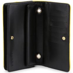 Pre Owned Versace Jeans Yellow Synthetic Leather Clutch Bag