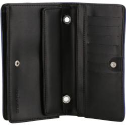 Pre Owned Versace Jeans Blue Synthetic Leather Clutch Bag