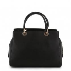 Versace Jeans Black Synthetic Leather Top Handle Bag