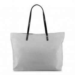 Pre Owned Versace Jeans Gray Synthetic Leather Shopping Tote Bag