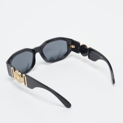 Versace Black MOD.4361 Medusa Biggie Rectangular Sunglasses