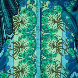 Pre Owned Versace Multicolor Printed Silk Shirt L