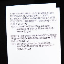 Pre Owned Versace Black Virtus Motif Printed Cotton Crewneck T-Shirt M