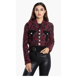 Pre Owned Versace Red Versus Gianni Printed Jacket S (IT 40)