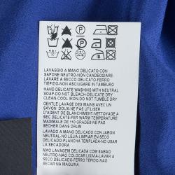 مملوكة مسبقًا توب فيرساتشي متعدد الألوان مرصع بالترتر بأكمام قصيرة M