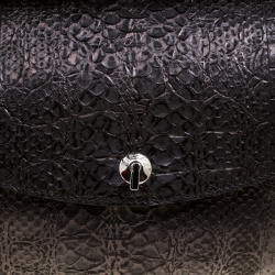 Versace Metallic Black Python Hobo