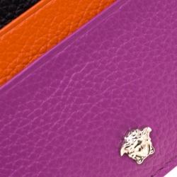 مملوكة مسبقًا Versace Multicolor Leather Card Case