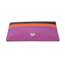 مملوكة مسبقًا Versace Multicolor Leather Card Case