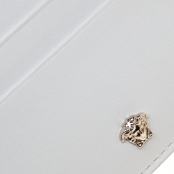 مملوكة مسبقًا Versace White Leather Card Case