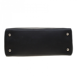 Pre Owned Versace Black Leather Palazzo Medusa Tote