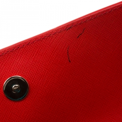 Pre Owned حقيبة كلتش فرساتشي حمالة معصم جلد زرقاء